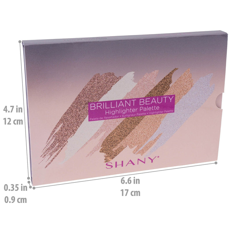 SHANY Brilliant Beauty 6-Color Highlighter Palette -  - ITEM# SH-HIGHLIGHT-1 - Best seller in cosmetics HIGHLIGHTER category