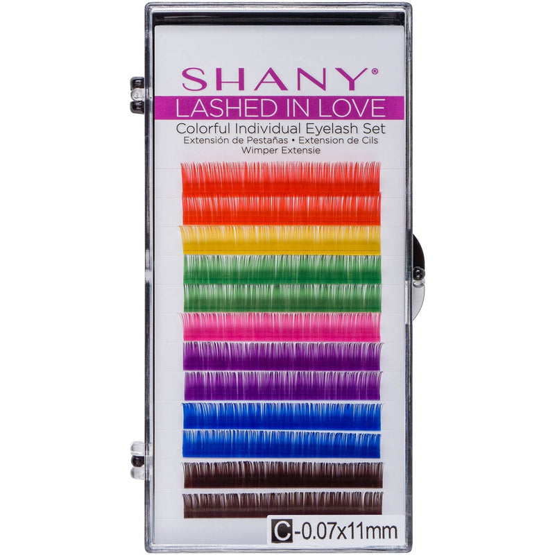 SHANY Lashed in Love Colorful Individual Eyelash Set - Individual 3D Voluminous & Weightless Faux Mink Lash Extensions - MULTI-COLOR - SHOP MULTI-COLORED - BROWS & LASHES - ITEM# SH-LASH07