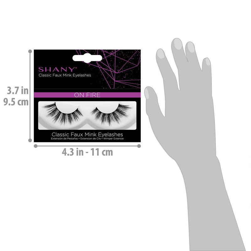SHANY Classic Faux Mink Eyelashes - ON FIRE - ON FIRE - ITEM# SH-LASH110 - Best seller in cosmetics BROWS & LASHES category