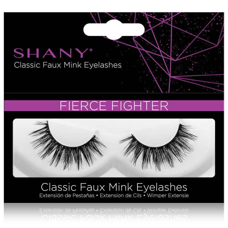 SHANY Classic Faux Mink Eyelashes - Durable Single Pair 3D Reusable Fluffy and Soft Strip Lash with Medium Volume  - FIERCE FIGHTER - SHOP FIERCE FIGHTER - BROWS & LASHES - ITEM# SH-LASH112