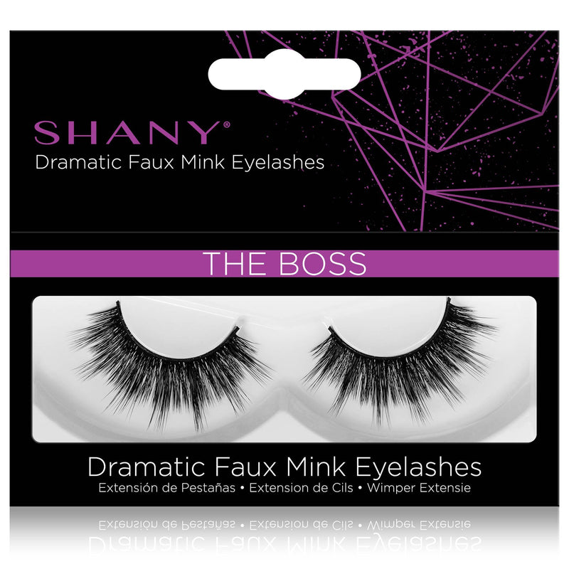 SHANY Classic Faux Mink Eyelashes - Durable Single Pair 3D Reusable Fluffy and Soft Strip Lash with Medium Volume  - THE BOSS - SHOP THE BOSS - BROWS & LASHES - ITEM# SH-LASH115