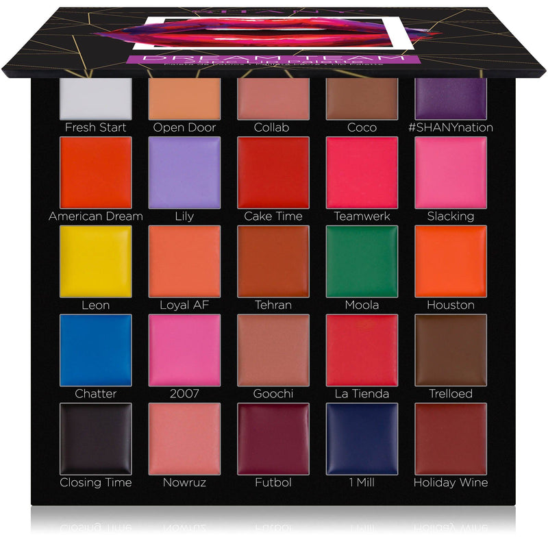 SHANY Dream Team Lip Palette - 25 Cream Lipsticks with 11 Bold Colors, 8 Classic Shades, and 6 Nude Tones with a Matte Finish - SHOP  - LIP SETS - ITEM# SH-LP0025-A