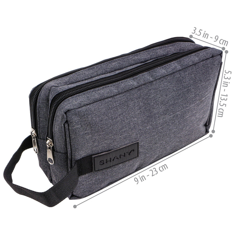 SHANY Portable Toiletry Bag Organizer Dopp Kit - Gray -  - ITEM# SH-NT1002-GY - Best seller in cosmetics TRAVEL BAGS category