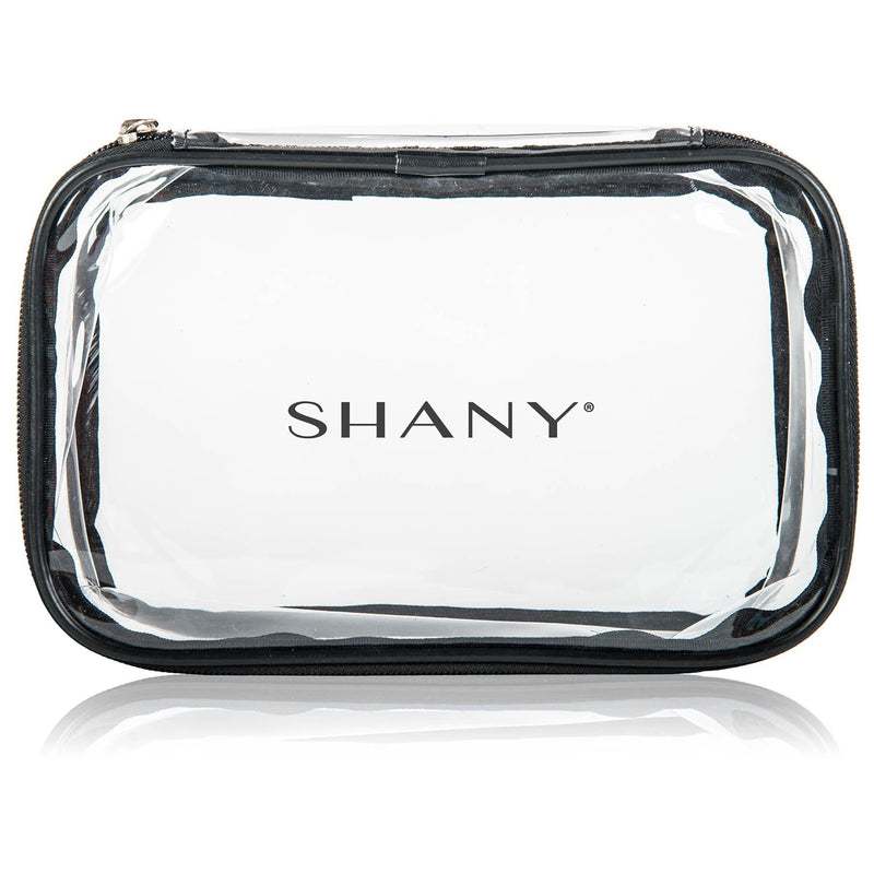 SHANY Clear Cosmetics Travel bag - Waterproof -  - ITEM# SH-PC07 - Clear travel makeup cosmetic bags carry Toiletry,PVC Cosmetic tote bag Organizer stadium clear bag,travel packing transparent space saver bags gift,Travel Carry On Airport Airline Compliant Bag,TSA approved Toiletries Cosmetic Pouch Makeup Bags - UPC# 616450439491