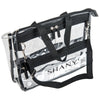 SHANY The Game Changer Travel Cosmetics Bag -  - ITEM# SH-PC08 - Clear travel makeup cosmetic bags carry Toiletry,PVC Cosmetic tote bag Organizer stadium clear bag,travel packing transparent space saver bags gift,Travel Carry On Airport Airline Compliant Bag,TSA approved Toiletries Cosmetic Pouch Makeup Bags - UPC# 616450439507
