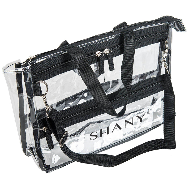 SHANY The Game Changer Travel Cosmetics Bag -  - ITEM# SH-PC08 - Clear travel makeup cosmetic bags carry Toiletry,PVC Cosmetic tote bag Organizer stadium clear bag,travel packing transparent space saver bags gift,Travel Carry On Airport Airline Compliant Bag,TSA approved Toiletries Cosmetic Pouch Makeup Bags - UPC# 616450439507