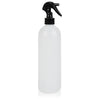 SHANY Plastic Bottle with Black Mini Trigger Sprayer - 16 oz - SHOP 16 OZ - CONTAINERS - ITEM# SHG-PLTR16OZ-WH
